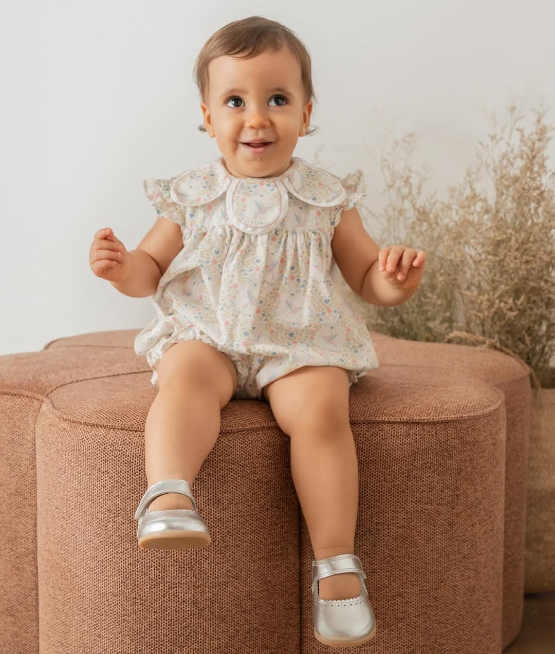 Mary janes de bebé plata